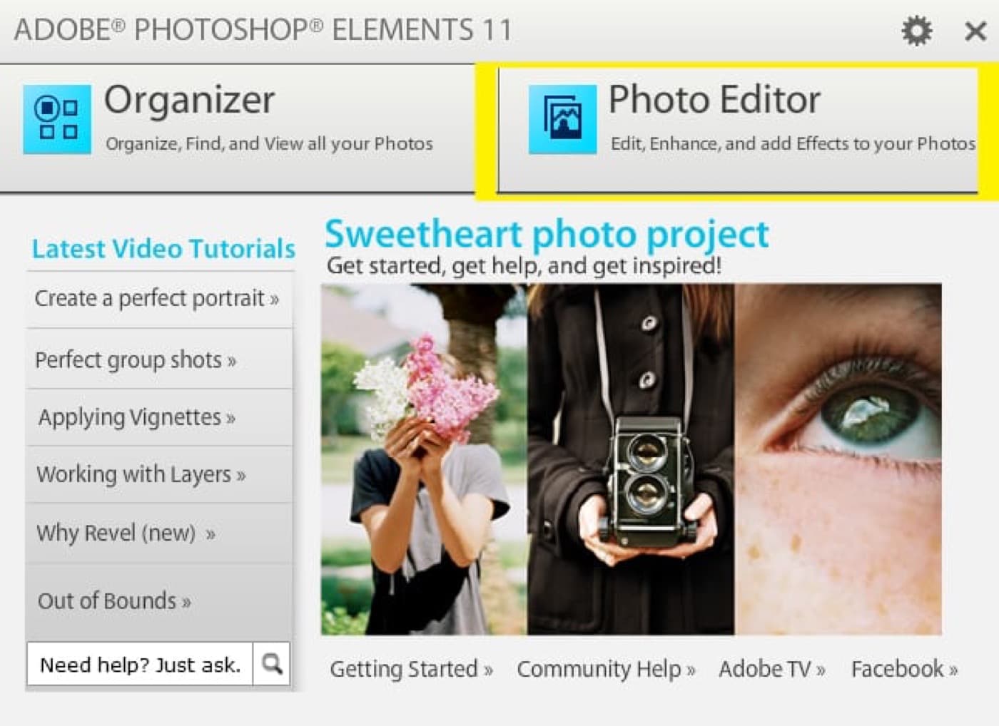 How to fix all caps problem in adobe photoshop elements