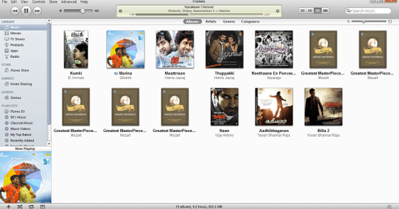 How to manage your albums in iTunes?