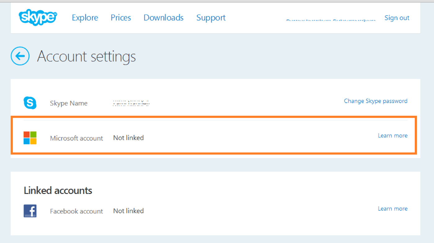 How to unlink Skype from Windows 8