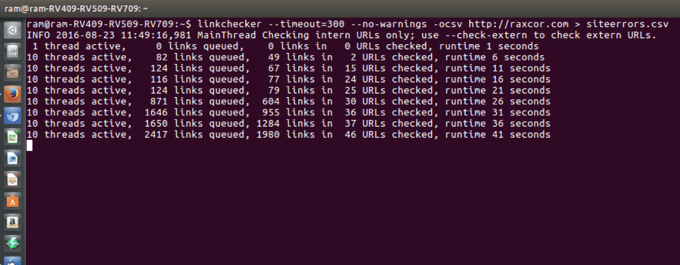 Running 404 links checks for your website