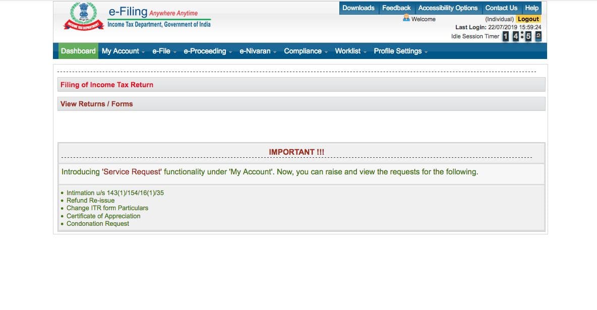 File your income tax returns under 5 minutes