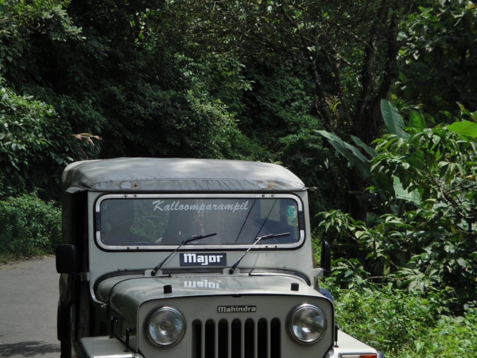 The Mahindra jeep that took us up through the Kuttikanam forest