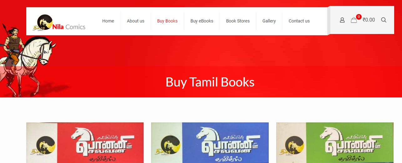 Ponniyin Selvan comic books